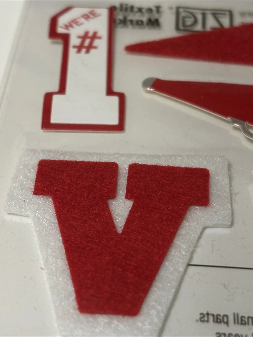 Jolee's Boutique RED SCHOOL SPIRIT Scrapbook Dimensional Stickers Varsity